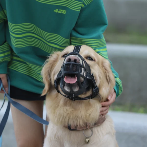 Durable-Outing-Pet-Masks-Golden-Retriever-Alaska-Muzzle-Anti-bite-Dog-Mouth-Basket-Breathable-Silica