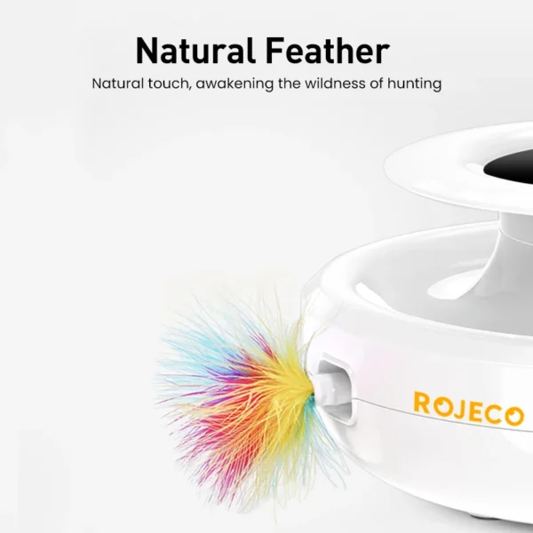 2 in 1 Smart Automatic Feather Fun Ball Toy - Image 6