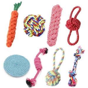 1PC-Dog-Toy-Carrot-Knot-Rope-Ball-Cotton-Rope-Dumbbell-Puppy-Cleaning-Teeth-Chew-Toy-Durable