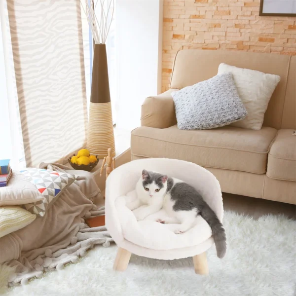 Luxury Pet Bed  with Cushion Pad - Image 2