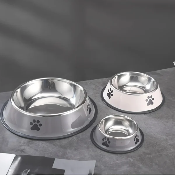Stainless Steel Pet Bowl for Cats and Dogs